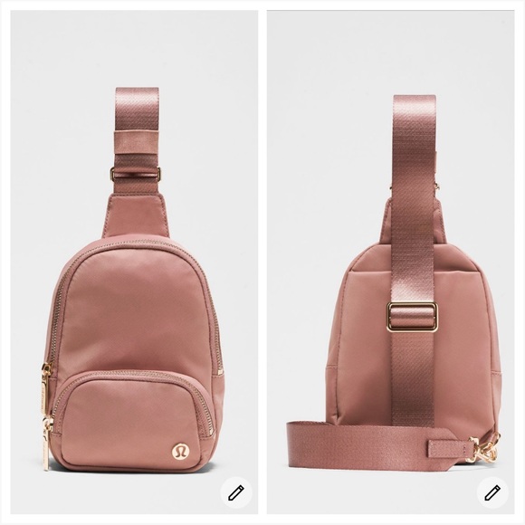 Lululemon Everywhere Sling Bag Small 2L Spiced Chai/Gold NWT - Picture 1 of 11